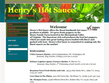 Tablet Screenshot of henryshotsauce.com